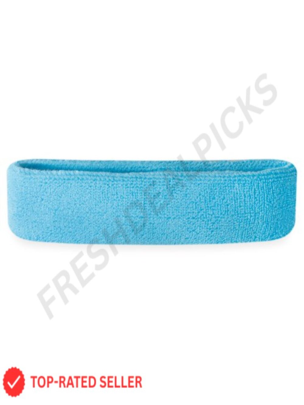 Cotton Terry Cloth Workout Headband Moisture-Wicking Athletic Sweatband